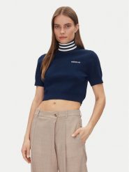 Adidas Golf JC7680 Granatowy Slim Fit. Niebieskie swetry adidas, l, bez wzorów, z syntetyku, bez ramiączek. Za 179.99 zł.