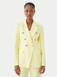 Maryley Marynarka 26EB139/43LE Żółty jasny Regular Fit. Żółte marynarki i żakiety Maryley, l, bez wzorów, z syntetyku, bez ramiączek. Za 579.99 zł.