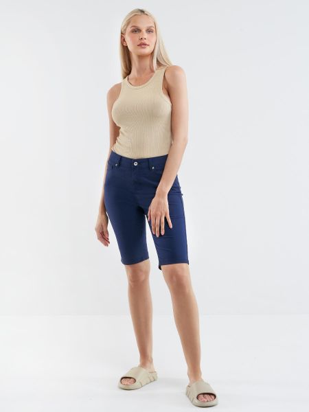 Szorty damskie granatowe Shira 403. Niebieskie szorty BIG STAR, bez wzorów, z tkaniny. Za 139.99 zł.