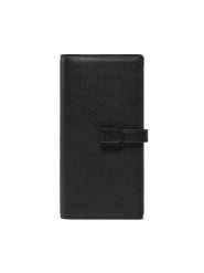 Furla Duży Portfel Damski Flow Continental Bifold WP00402-BX2045-O6000-1020 Czarny. Czarne portfele Furla, bez wzorów, ze skóry. Za 899.99 zł.