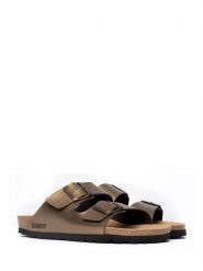 Sunbay Klapki "Trefle" w kolorze miedzianym rozmiar: 38. Brązowe klapki Sunbay, bez wzorów, klasyczne, z otwartym noskiem, bez obcasa, bez zapięcia. Za 123.25 zł.