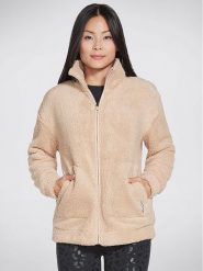 Skechers Kurtka anorak Downtime Jacket W3JA239 Brązowy Regular Fit. Brązowe kurtki Skechers, xs, bez wzorów, z syntetyku, bez kaptura. Za 229.99 zł.
