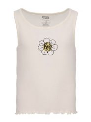 Levi's Kids Top w kolorze białym rozmiar: 128. Białe topy Levi's Kids, s, bez wzorów, bez kołnierzyka, bez ramiączek. Za 70.41 zł.