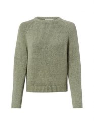 Marc O'Polo Sweter z dzianiny Kobiety Bawełna zielony, M. Zielone swetry Marc O'Polo, m, bez wzorów, z bawełny, klasyczne, bez ramiączek. Za 549.95 zł.