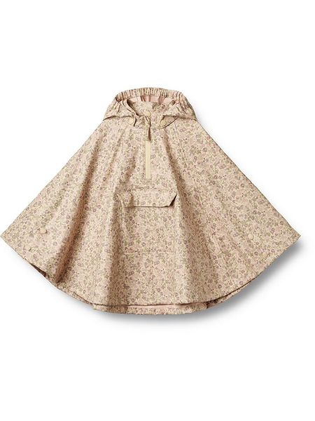 Wheat Płaszcz przeciwdeszczowy "Drops" w kolorze beżowym rozmiar: 104-116. Brązowe płaszcze Wheat, bez wzorów, bez kaptura. Za 166.49 zł.