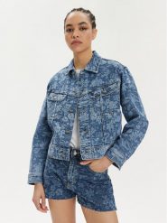 Lee Kurtka jeansowa Rider 112349588 Niebieski Slim Fit. Niebieskie kurtki Lee, xl, bez wzorów, z bawełny, bez kaptura. Za 219.00 zł.
