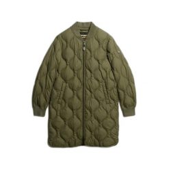 Damska kurtka puchowa Superdry. Zielone kurtki Superdry, na zimę, m, bez wzorów, z puchu, casualowe, bez kaptura. Za 511.85 zł.