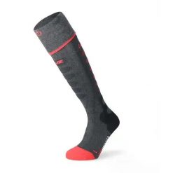 Podgrzewane skarpety Lenz 5.1. Czerwone skarpetki LENZ, z aplikacjami, z dzianiny. Za 379.99 zł.