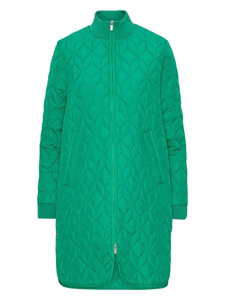 Ilse Jacobsen Płaszcz pikowany w kolorze zielonym rozmiar: 34. Zielone płaszcze Ilse Jacobsen, bez wzorów, bez kaptura. Za 289.95 zł.