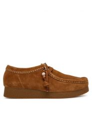 Clarks Półbuty WallabeeEVOSh 26329300 Brązowy. Brązowe półbuty wsuwane Clarks, bez wzorów, ze skóry, bez obcasa, na płaskiej podeszwie. Za 389.99 zł.