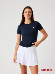 Bjorn_borg ACE SLIM T-SHIRT z recyklingowanego poliestru - NIGHT SKY. Niebieskie t-shirty sportowe Björn Borg, m, bez wzorów, bez ramiączek, tenisowe. Za 194.00 zł.