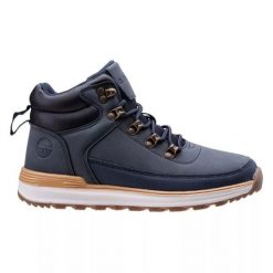 Buty Hi-Tec Herlen Mid Teen Jr 92800453294 niebieskie. Niebieskie buty trekkingowe z gumy, bez zapięcia. Za 227.26 zł.