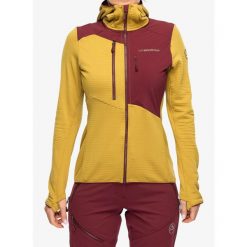 Polar damski La Sportiva Lucendro Thermal Hoody. Żółte bluzy z polaru La Sportiva, bez wzorów, z polaru, trekkingowe. Za 654.49 zł.