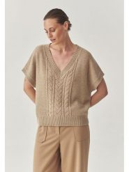 TATUUM Sweter w kolorze jasnobrązowym rozmiar: M. Brązowe swetry Tatuum, m, bez wzorów, z wełny, bez ramiączek. Za 113.36 zł.