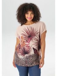 Aniston Bluzka w kolorze beżowym rozmiar: 48. Brązowe bluzki Aniston, bez wzorów, bez kołnierzyka, bez ramiączek. Za 56.99 zł.