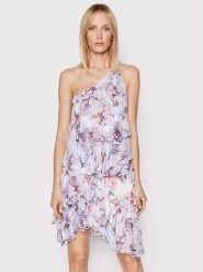 IRO Sukienka koktajlowa Jofrey AQ545 Fioletowy Regular Fit. Fioletowe sukienki Iro, bez wzorów, z wiskozy, wizytowe, bez kołnierzyka, bez ramiączek. Za 2,139.00 zł.