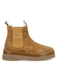 Gant Sztyblety 31553102 Brązowy. Brązowe botki Gant, bez wzorów, ze skóry, bez obcasa, na płaskiej podeszwie, bez zapięcia. Za 579.99 zł.