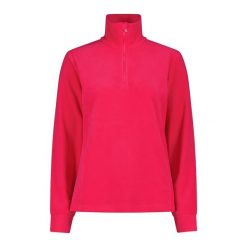 Bluza damska CMP. Czerwone bluzy CMP, bez wzorów, sportowe, bez ramiączek, bez kaptura. Za 129.99 zł.