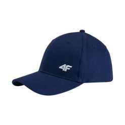 Czapka z daszkiem 4F. Niebieskie czapki z daszkiem 4f, bez wzorów, z bawełny, klasyczne. Za 53.99 zł.