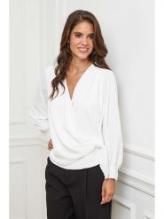 L'armoire de Suzette Bluzka w kolorze białym rozmiar: 38/40. Białe bluzki L'armoire de Suzette, l, bez wzorów, klasyczne, bez kołnierzyka, bez ramiączek. Za 96.37 zł.