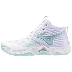 Buty Do Siatkówki Mizuno But Wave Momentum Elite Mid W Damskie. Białe buty treningowe Mizuno, bez wzorów, z materiału, bez zapięcia, do siatkówki, mizuno wave. Za 707.35 zł.
