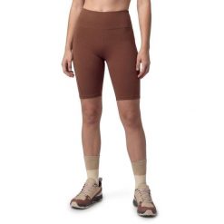 Damskie krótkie legginsy kolarki do biegania w terenie Trekking Siroko West-W B. Brązowe legginsy SIROKO, bez wzorów, z materiału, krótkie. Za 126.00 zł.