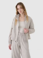 4F Kurtka przejściowa w kolorze szarym rozmiar: XL. Szare kurtki 4f, xl, bez wzorów, bez kaptura. Za 95.46 zł.