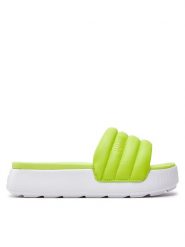 Puma Klapki Karmen Slide Puffy Wns 395399-04 Zielony. Zielone klapki Puma, bez wzorów, ze skóry, sportowe, bez obcasa, bez zapięcia. Za 179.99 zł.