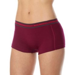 Bokserki z wełną merino damskie Brubeck ACTIVE WOOL. Fioletowe bokserki damskie Brubeck, bez wzorów, z elastanu. Za 59.99 zł.