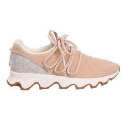 Trampki Sorel Kinetic Lace Tan Natural. Szare trampki sportowe Sorel, bez wzorów, z gumy, bez zapięcia, do biegania. Za 458.99 zł.
