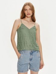 Vero Moda Top Maya 10304453 Zielony Regular Fit. Zielone topy Vero Moda, l, bez wzorów, z syntetyku, bez kołnierzyka, bez ramiączek. Za 49.99 zł.