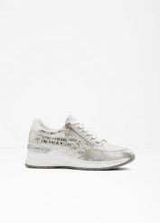Sneakersy Rieker. Szare buty sportowe lifestyle bonprix, z aplikacjami, sportowe, bez zapięcia. Za 299.99 zł.