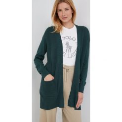 GAP kardigan damski kolor zielony lekki. Zielone swetry GAP, l, bez wzorów, z dzianiny, bez ramiączek. Za 219.99 zł.
