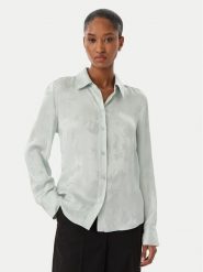 Calvin Klein Koszula LV044F107G Zielony jasny Regular Fit. Zielone koszule Calvin Klein, xs, bez wzorów, z wiskozy, bez kołnierzyka, bez ramiączek. Za 649.99 zł.