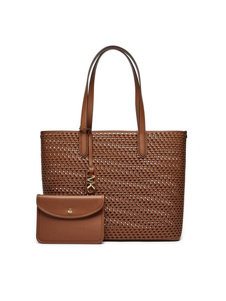 MICHAEL Michael Kors Torebka Eliza 30T4GZAT4L Brązowy. Brązowe shopper bag MICHAEL Michael Kors, bez wzorów, ze skóry, bez dodatków. Za 1,089.00 zł.