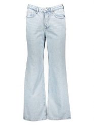 Vero Moda Dżinsy - Wide Leg fit - w kolorze błękitnym rozmiar: W30/L32. Niebieskie jeansy Vero Moda, l, z aplikacjami, ze skóry, klasyczne. Za 95.95 zł.