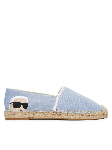 KARL LAGERFELD Espadryle Kamini KL80111G Błękitny. Niebieskie espadryle KARL LAGERFELD, bez wzorów, z materiału, bez obcasa. Za 366.99 zł.