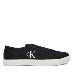 Tenisówki Calvin Klein Jeans. Białe trampki Calvin Klein Jeans, bez wzorów, z jeansu, bez zapięcia. Za 169.99 zł.