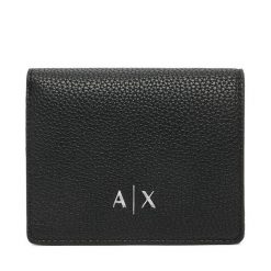Portfel Armani Exchange. Czarne portfele Armani Exchange, bez wzorów. Za 269.99 zł.