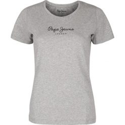 T-Shirt Pepe Jeans New Virginia Grey. Szare t-shirty Pepe Jeans, bez wzorów, z jeansu, klasyczne, bez kołnierzyka, bez ramiączek. Za 39.00 zł.