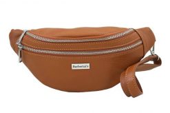 Saszetka skórzana nerka BARBERINI'S 985-12 j. brązowa. Brązowe nerki i saszetki Barberinis, bez wzorów, ze skóry, eleganckie, bez dodatków. Za 169.99 zł.