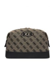 Guess Kosmetyczka PW7584 P6461 Beżowy. Brązowe torebki klasyczne Guess, z aplikacjami, z materiału, bez dodatków. Za 264.99 zł.