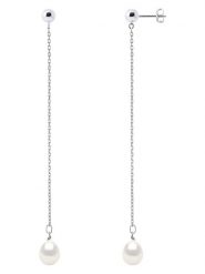 Mitzuko Srebrne kolczyki-wkrętki z perłami rozmiar: onesize. Białe kolczyki Mitzuko, z perłą, srebrne. Za 180.95 zł.
