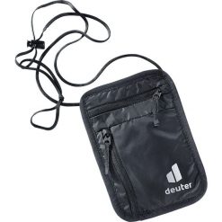 Saszetka turystyczna Deuter Security Wallet I - black. Czarne nerki i saszetki Deuter, bez wzorów, z materiału, klasyczne, bez dodatków. Za 66.15 zł.