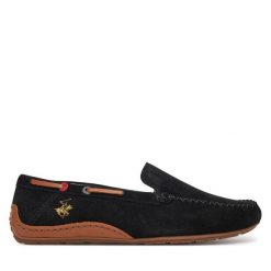 Mokasyny Beverly Hills Polo Club. Czarne mokasyny Beverly Hills Polo Club, bez wzorów. Za 180.99 zł.