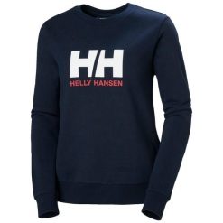 Damska bluza z okrągłym dekoltem Helly Hansen 2.0. Niebieskie bluzy Helly Hansen, bez wzorów, bez ramiączek, bez kaptura. W wyprzedaży za 283.00 zł.