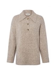 EDITED sweter z dzianiny z zawartością wełny - Laiani Jumper Kobiety Sztuczne włókno brązowy, 36. Brązowe swetry Edited, bez wzorów, z dzianiny, bez ramiączek. Za 279.95 zł.