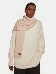 Calvin Klein Szalik Seasonal K60K612662 Różowy. Czerwone szaliki i kominy Calvin Klein, bez wzorów, z bawełny. Za 269.99 zł.