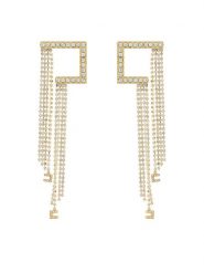 Elisabetta Franchi Kolczyki OR-33-B47E2-V300 Złoty. Żółte kolczyki Elisabetta Franchi, złote. Za 739.99 zł.