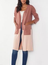 Milan Kiss Kardigan w kolorze jasnoróżowo-szaroróżowym rozmiar: L. Różowe swetry Milan Kiss, l, bez wzorów, bez ramiączek. Za 157.35 zł.